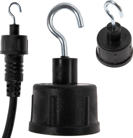 Metalowy HAK uchwyt zaczep końcówka do girlandy mimosa