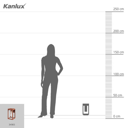 Lampa Ogrodowa Kinkiet Elewacyjny VIMO E27 IP44 Czujnik Brązowa Kanlux