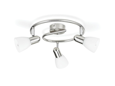 Lampa Sufitowa Reflektor 3x E14 nikiel Burlap Philips