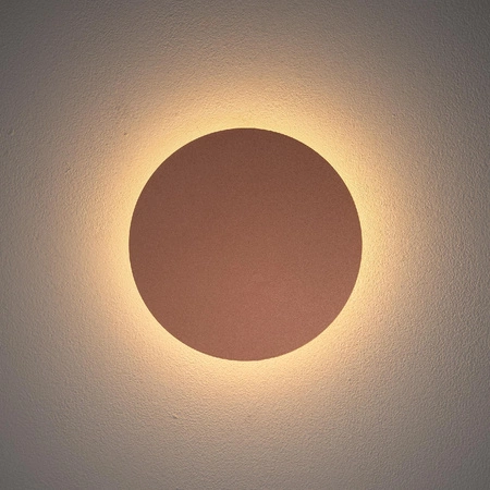 Kinkiet Ścienny Lampa Natynkowa LED 7W 60lm 3000K Ciepła Miedziana Nowoczesna RING LED S 10316 Nowodvorski