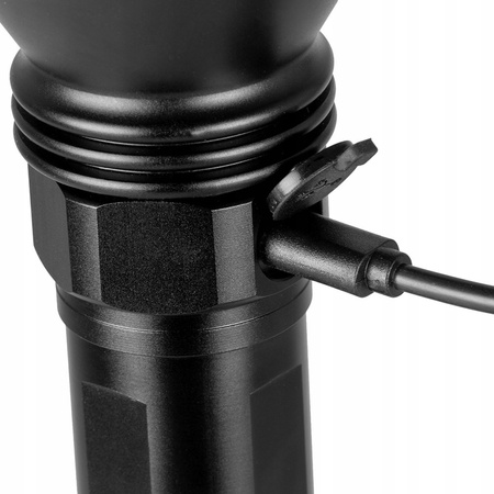 Latarka Taktyczna LED Mocna Akumulatorowa USB-C 20W 1900lm IPX6 VAYOX