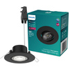 Oprawa Podtynkowa Wpuszczana LED 5W 500lm 2700K Ciepła Ruchoma Okrągła Czarna Ściemnialna 3-STEP SceneSwitch Cilantro Philips