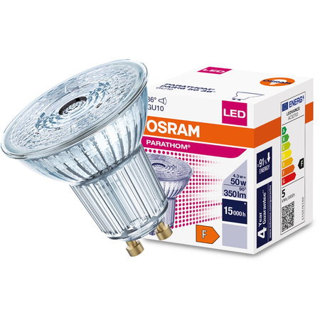 Żarówka LED GU10 4,3W = 50W 350lm 4000K Neutralna 36° OSRAM Parathom