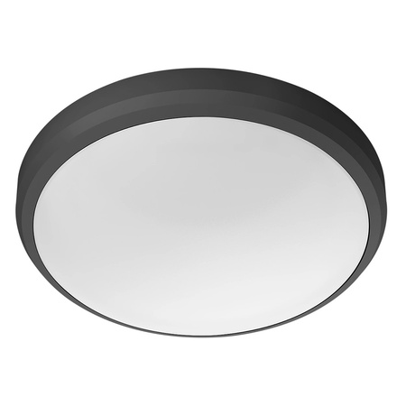 Lampa Ogrodowa Plafon LED 6W 600lm 4000K IP54 Wodoodporna Czarna Doris Philips