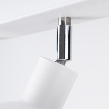 Lampa Sufitowa Oprawa Natynkowa Reflektor 3x E27 Ruchoma Geometryczna Biała Industrialna Elba Sollux