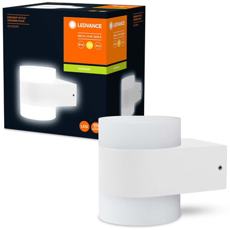Lampa Ogrodowa Zewnętrzna Kinkiet Elewacyjny LED 12.5W 980lm 3000K IP44 Biały Endura Ledvance