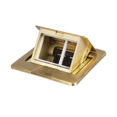 Puszka Podłogowa BIURO+ 12x12cm Mosiądz KANLUX
