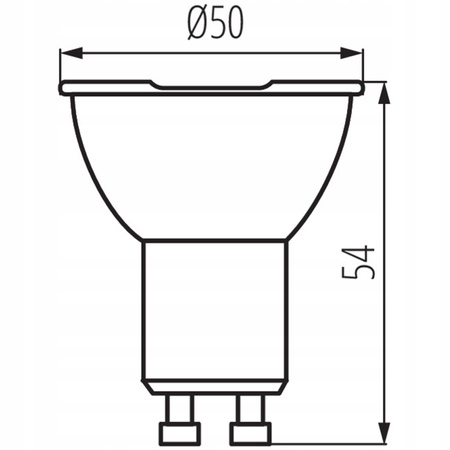 Żarówka IQ - LED GU10 4,5W 355lm 6500K Zimna 110° KANLUX