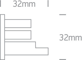 Zaślepka do szynoprzewodu biała