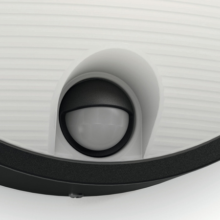 Kinkiet Ogrodowy Lampa Elewacyjna Zewnętrzna LED 6W 600lm 2700K IP44 z Czujnikiem Ruchu i Zmierzchu Czarna Yarrow Philips