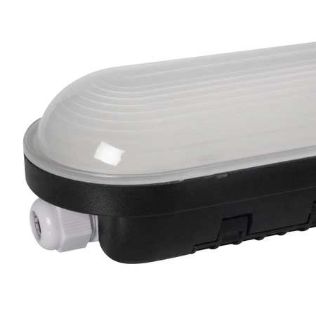 Oprawa Lampa Hermetyczna LED 38W 6080lm 4000K Neutralna 110° IP65 IK08 Prostokątna Natynkowa Czarna MAH Kanlux
