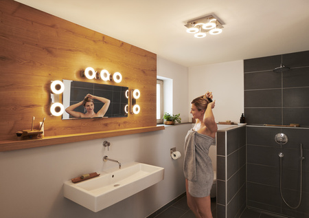 Oprawa łazienkowa LED ORBIS Wave 8W 700lm ciepła-zimna 20cm SMART+ WiFi LEDVANCE