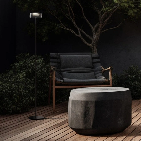 Lampa Podłogowa LED Dekoracyjna 2W 270lm 2700K Ciepła Czarna IP44 Ściemnialna Trypolis Sanico Goldlux