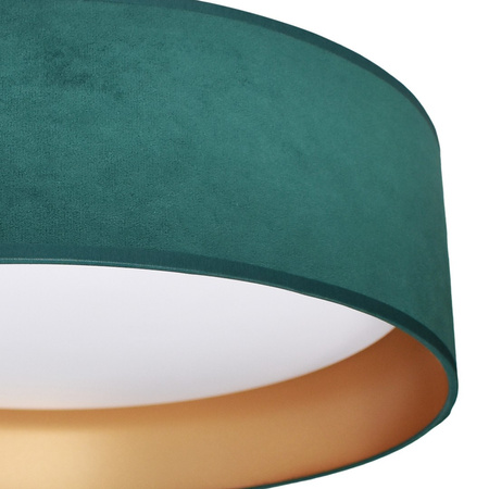 Plafon LED Lampa Sufitowa Natynkowa RONDO Zielony 18W LED Milagro