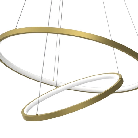 Lampa Wisząca Sufitowa ROTONDA Złota 51W LED Milagro