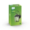 Kinkiet Ogrodowy Lampa Elewacyjna Zewnętrzna LATARNIA E27 IP44 Czarna Buzzard Philips