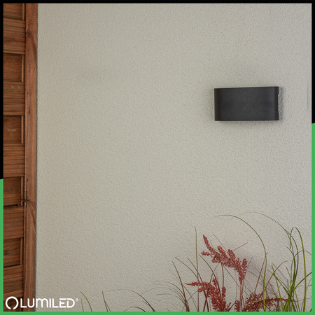 Lampa Ogrodowa Zewnętrzna Kinkiet Elewacyjny 6W LED IP54 Góra Dół KELSA LUMILED
