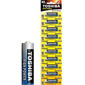 Baterie Alkaliczne TOSHIBA HIGH POWER LR6 AA 1,5V STICKER 10szt