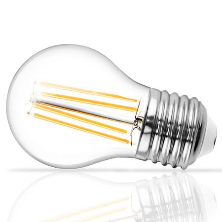 Żarówka LED KULKA FILAMENT E27 4W = 40W 2700K Ciepła Ściemnialna 3-STEP Kobi