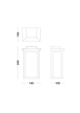 Kinkiet Ogrodowy Lampa Elewacyjna Zewnętrzna LATARNIA E27 Czarna Mirth Philips