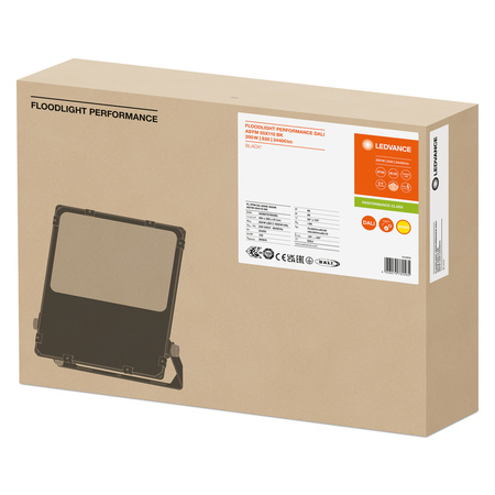 Naświetlacz LED Reflektor Zewnętrzny Lampa Ściemnialny 200W 24400lm 3000K IP66 Czarny Floodlight Ledvance