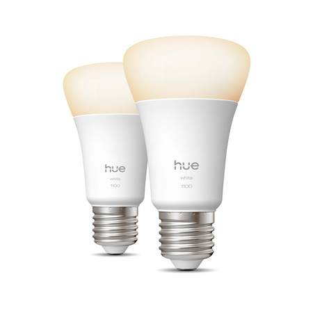 2x Żarówka LED E27 A60 9.5W = 75W 1100lm 2700K Biała Ciepła SMART Inteligentna Bluetooth ZigBee White Philips HUE