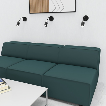 Lampa Ścienna Kinkiet flex JOKER Czarna Chrom 1xGU10 Milagro