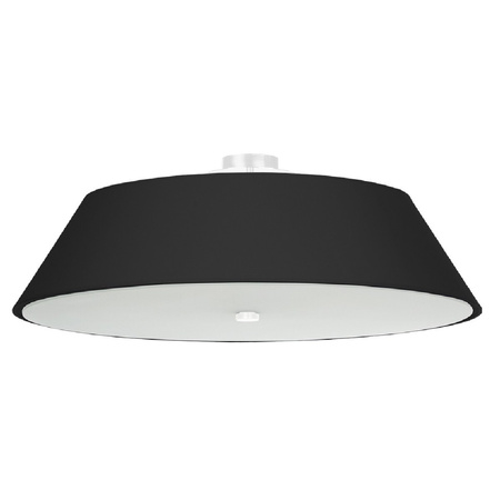 Lampa Sufitowa Plafon 5x E27 Oprawa Natynkowa Geometryczna Czarna Minimalistyczna Vega Sollux