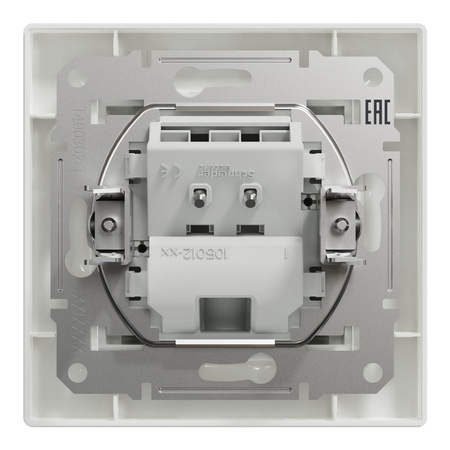 Wypust Kablowy Podtynkowy biały z ramką SCHNEIDER ASFORA