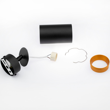 Lampa sufitowa ERIS SPOT Reflektor Oprawa Halogenowa GU10 Czarno-Złota