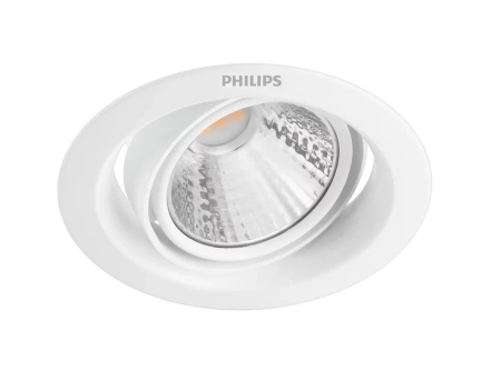 Oprawa Podtynkowa Wpuszczana LED 5W 350lm 4000K SceneSwitch Biała Pomeron Philips