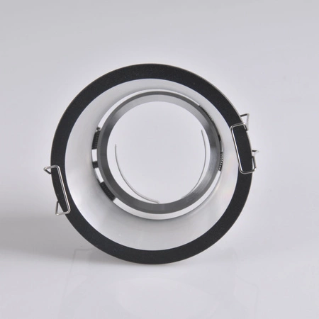 Oprawa Podtynkowa Okrągła Ruchoma KOLDING Czarno - Srebrna MR16 GOLDLUX (Polux)