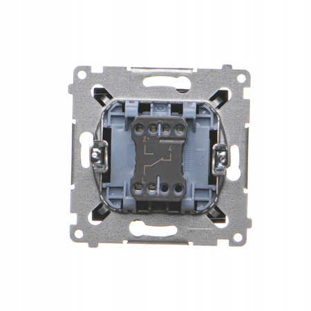 Włącznik Światła Pojedynczy Schodowy Wyłącznik Jednobiegunowy Premium Czarny DW6A.01/49 KONTAKT SIMON