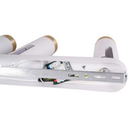 Oprawa Ścienno-Sufitowa Reflektor Punktowy 3x GU10 Biała Złota FADO Sanico Goldlux