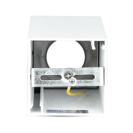 Oprawa Sufitowa Natynkowa Spot GU10 Kwadratowa Biała/Złota VT-882 V-TAC