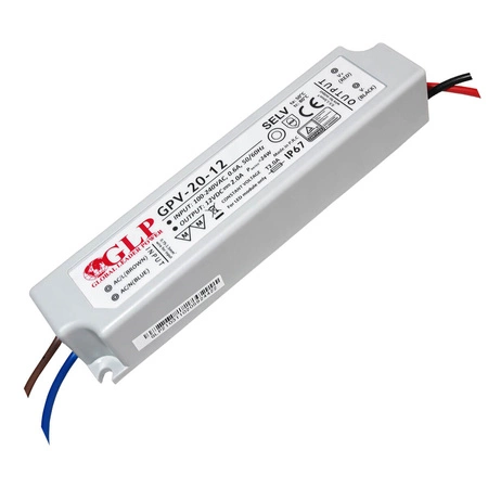 Zasilacz LED Hermetyczny Napięciowy GPV 20-12 IP67 2A 24W 12V GLP