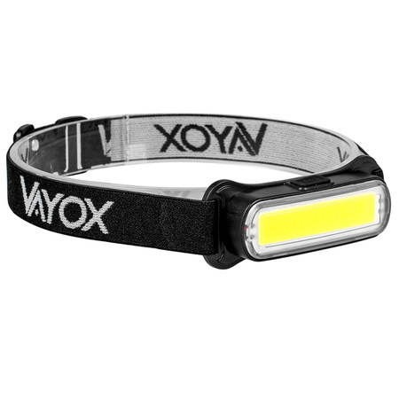 Latarka Czołowa Akumulatorowa 300lm COB LED 4 Tryby Pracy VAYOX
