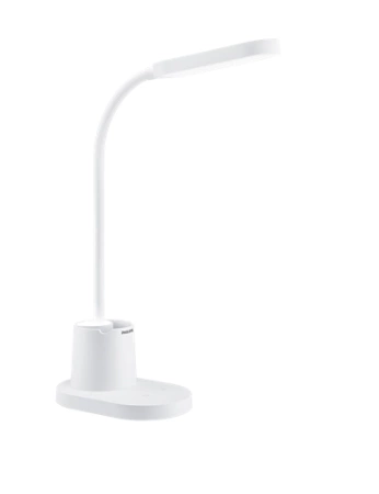 Lampka Biurkowa LED 7W 200lm 3000-5700K CCT USB Biała Ściemnialna Dotykowa Bucket Philips