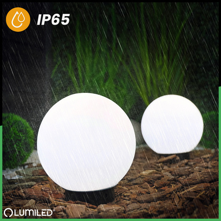 Lampa Oprawa Ogrodowa Zewnętrzna KULA LED LUMIKULA2 20cm E27 IP65 LUMILED