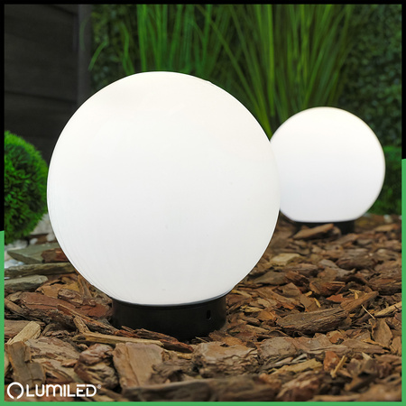 Lampa Oprawa Ogrodowa Zewnętrzna KULA LED LUMIKULA2 20cm E27 IP65 LUMILED
