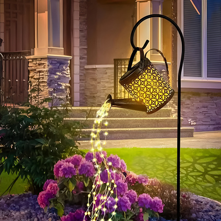 Lampa Ogrodowa LED Solarna Wbijana Konewka Miedziana IP44