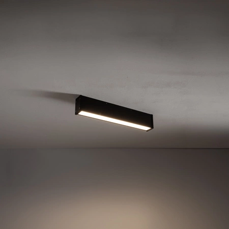 Plafon Oprawa Natynkowa Sufitowa Lampa Ogrodowa Kinkiet Elewacyjny LED 20W 1200lm 3000K Ciepła Czarna Wodoodporna IP44 OUTLINE LED S 11360 Nowodvorski