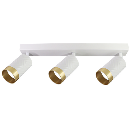 Lampa Listwa Oprawa Sufitowo-Ścienna LED 3 x GU10 ARRAS Biały GOLDLUX (Polux)
