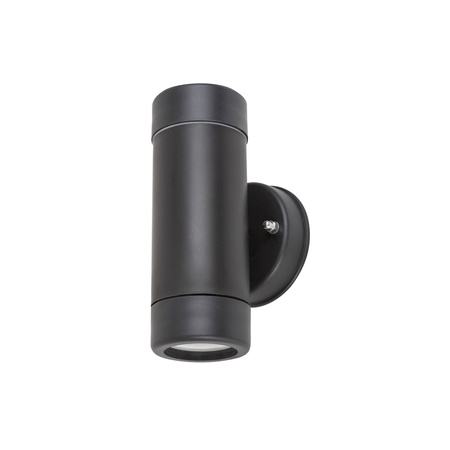 Lampa Ogrodowa Zewnętrzna Kinkiet Elewacyjny GU10 IP44 Czarny Minimalistyczny Medina Rabalux