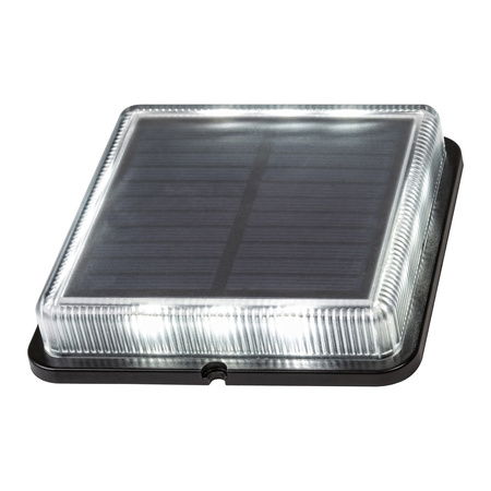 Lampa Ogrodowa Zewnętrzna Solarna Kinkiet Elewacyjny LED 0.2W 4000K IP67 Czarny Industrialny Bilbao Rabalux