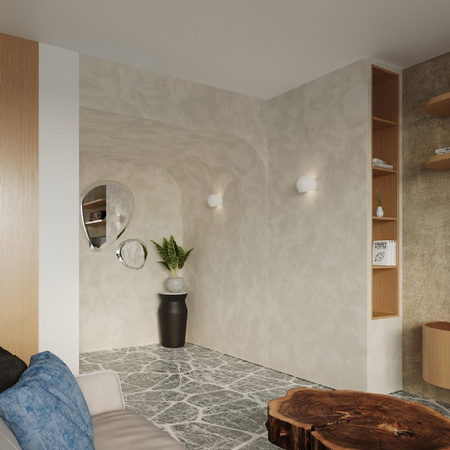 Lampa Ścienna Oprawa Natynkowa E27 Owalna Biała Nowoczesna Globe Sollux