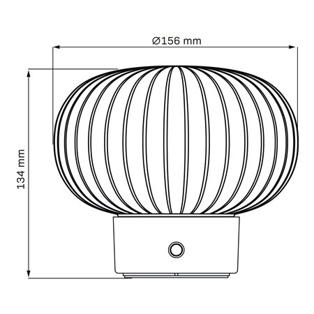 Lampa Stołowa LED 1.8W 150lm 2700K Ciepła Biała Srebrna Ściemnialna Latte Sanico Goldlux