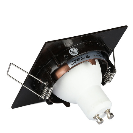 Oprawa Sufitowa Podtynkowa Oczko GU10 Kwadratowa Brązowa VT-779 V-TAC