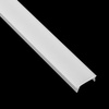 Profil Aluminiowy do LED KM36 Srebrny Natynkowy 1m + Przesłona mleczna + Zaślepki