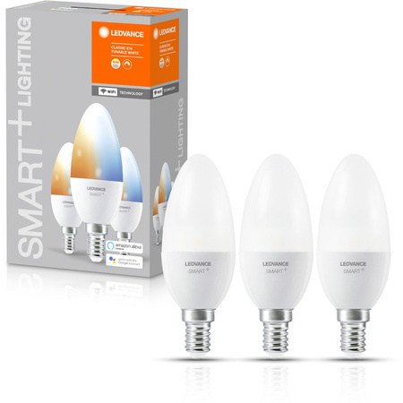 Żarówka LED E14 Świeczka 4.9W = 40W 470lm CCT Ściemnialna SMART+ WiFi Candle Ledvance